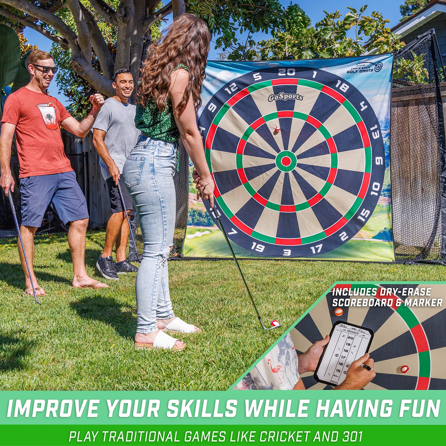 GoSports Chip N' Stick Golf Darts Game