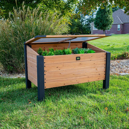 Backyard Discovery Aggie Cedar Cold Frame Greenhouse