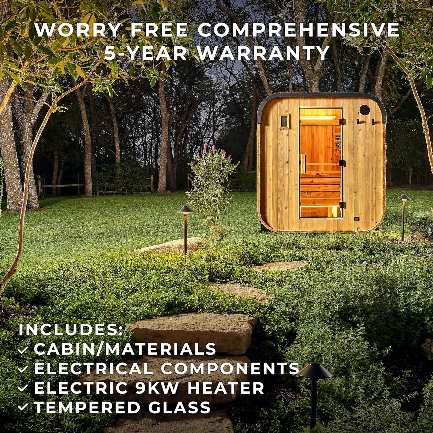 Backyard Discovery Lennon Cedar Cube Sauna
