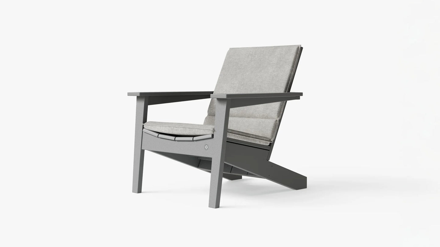 Ascent Adirondack chair cushion in Sandstone fabric designed to fit the Ascent outdoor Adirondack chair