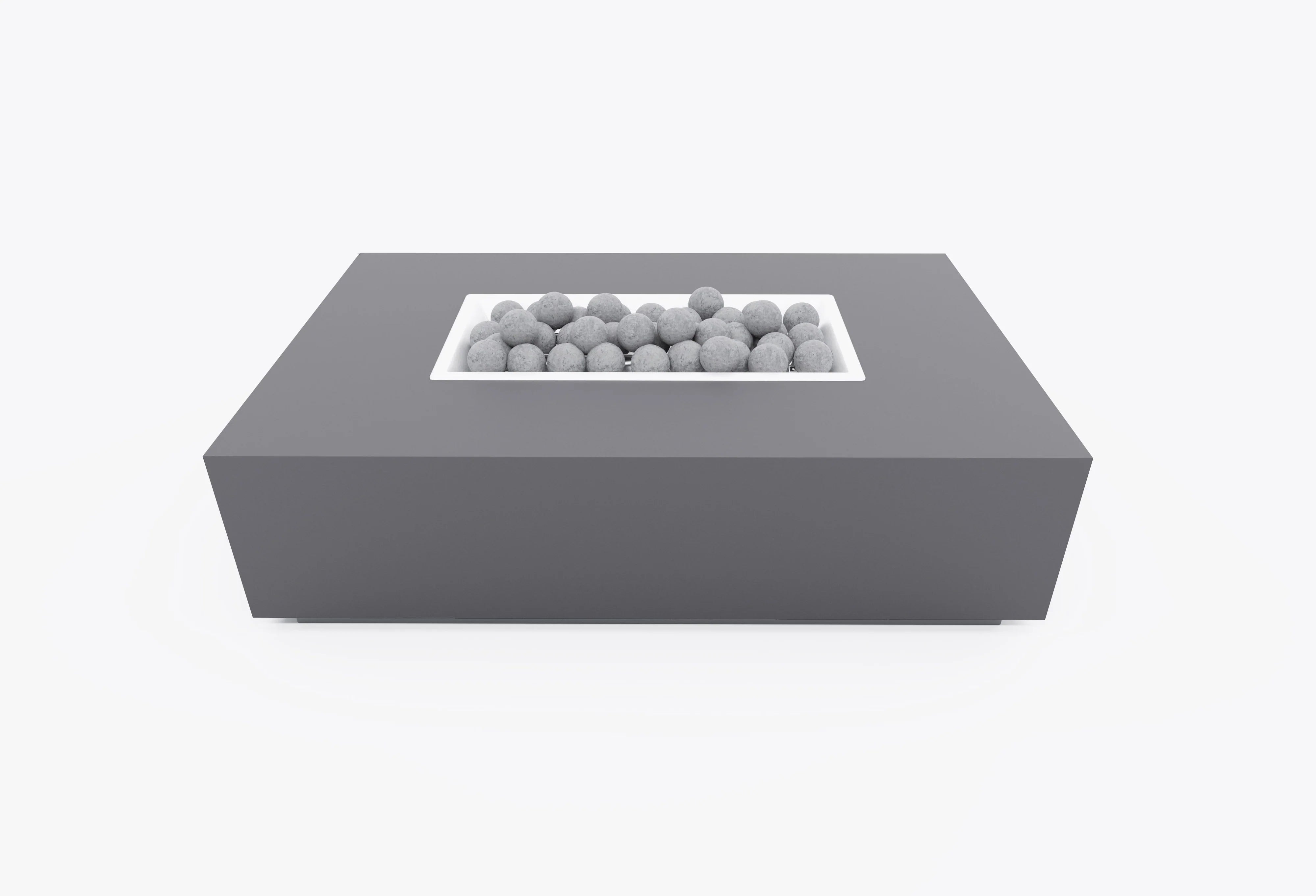 Concrete Fire Pit Table - Rectangular