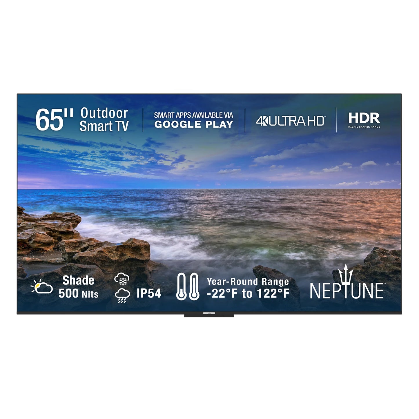 Neptune 65 inch Shade outdoor smart TV 4K Ultra HD HDR